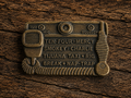 Vintage CB Radio Trucker Belt Buckle – Ten-Four Smokey Charlie Tijuana Taxi – 3"