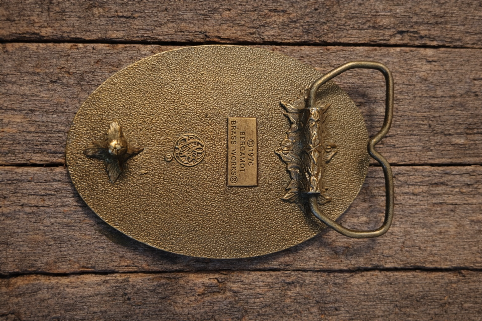 Vintage Bergamot Brass Works Dallas Times Herald Belt Buckle – 1978