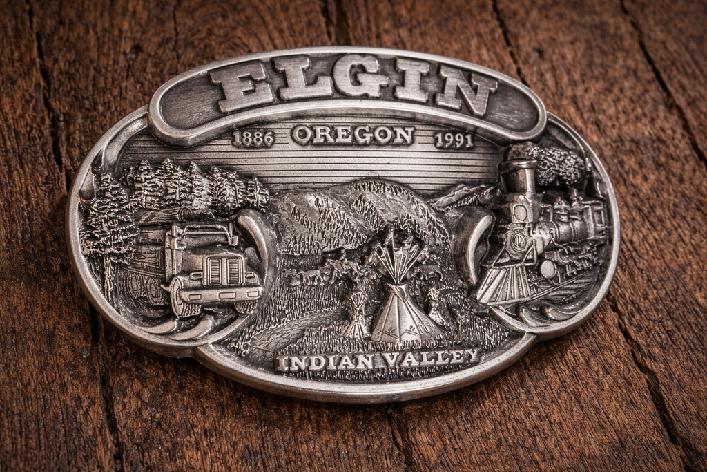 Siskiyou Elgin Oregon Indian Valley Belt Buckle