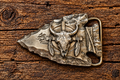 Siskiyou Buckle Company Arrowhead Buffalo Skull Belt Buckle