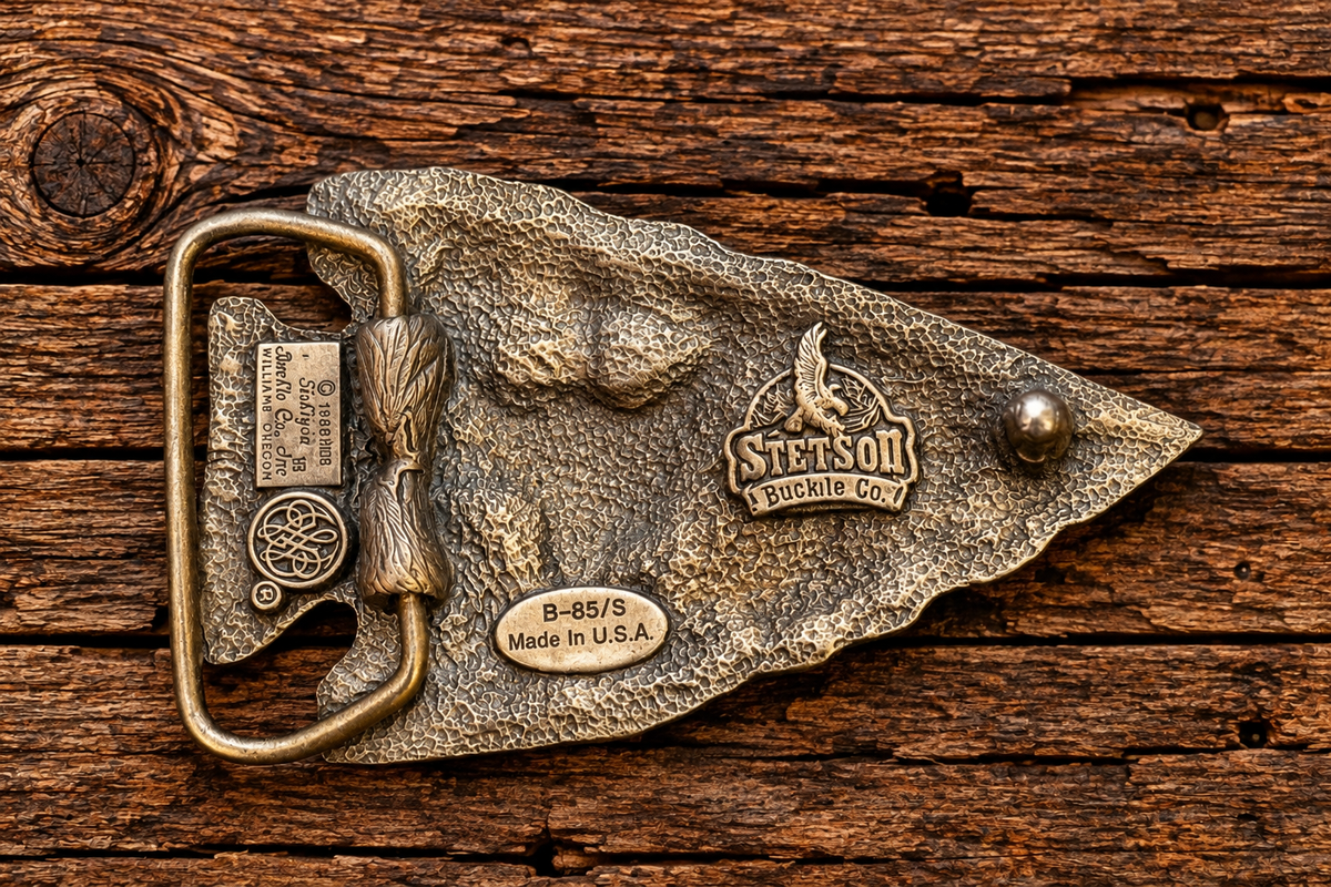 Siskiyou Buckle Company Arrowhead Buffalo Skull Belt Buckle