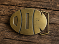 Vintage 1980 “DON” Name Belt Buckle – Indiana Metal Craft – Humphreys Leather Goods
