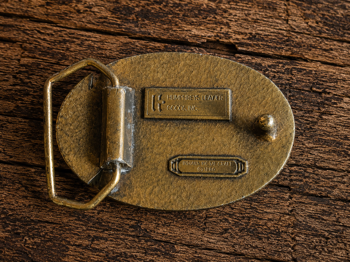 Vintage 1980 “DON” Name Belt Buckle – Indiana Metal Craft – Humphreys Leather Goods