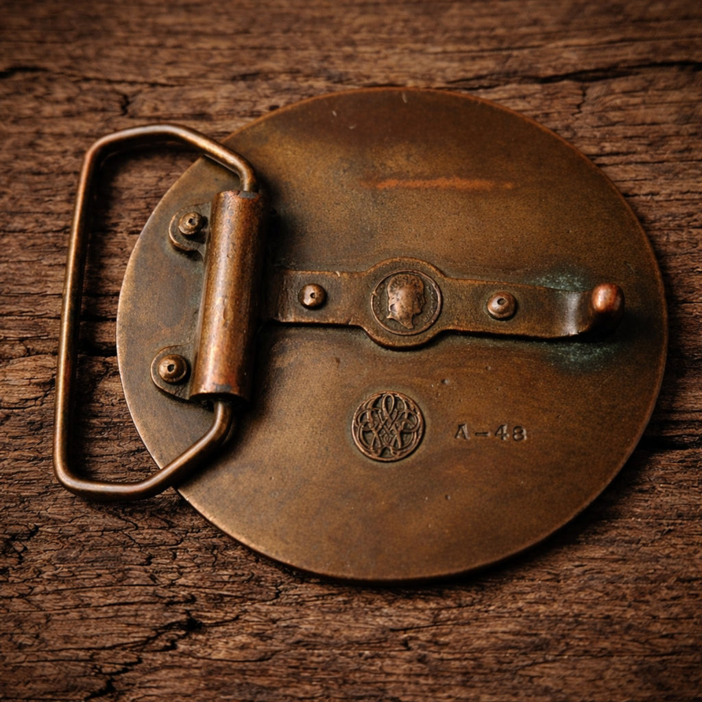 "Soaring bird in flight" Bergamot Brass Works belt buckle