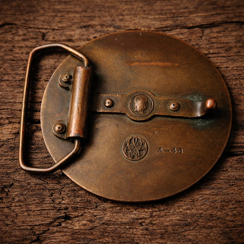 "Soaring bird in flight" Bergamot Brass Works belt buckle