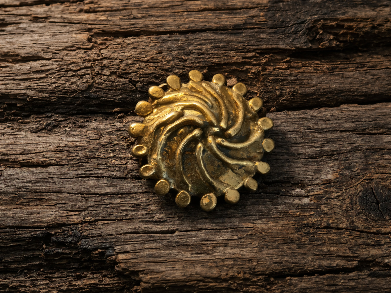 Vintage Stephen Burr Brass Belt Buckle (Signed)