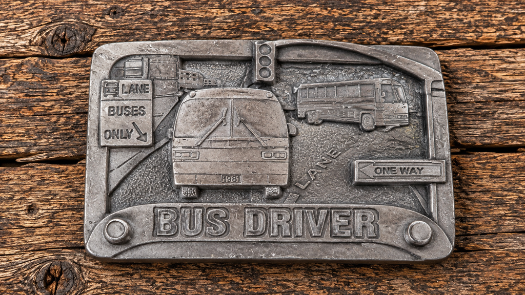 Vintage 1997 CB Inc. Bus Driver Belt Buckle – Made in USA