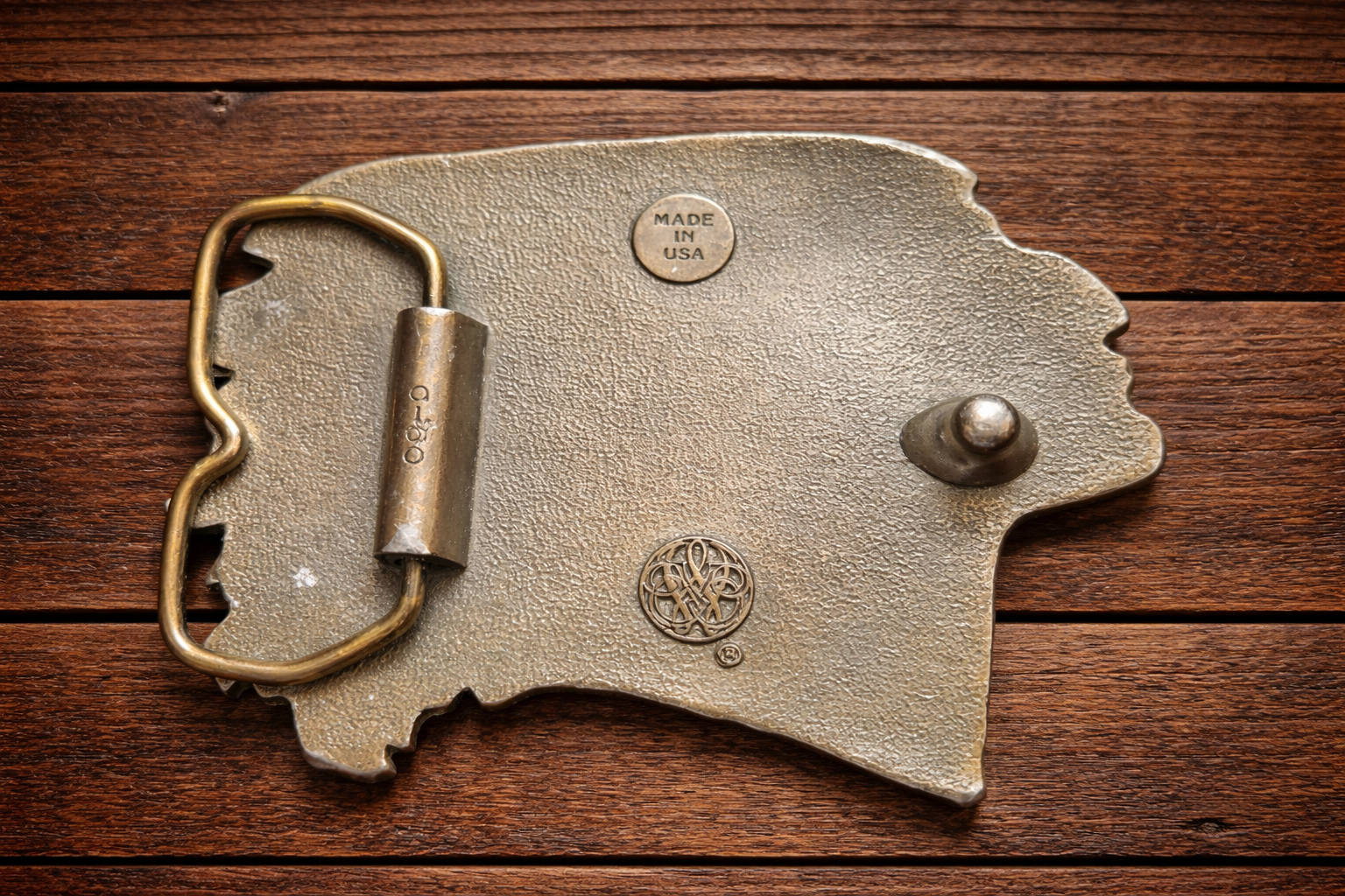 Vintage Native Chief Profile Belt Buckle – Made in USA