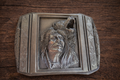 Bergamot “The Guardian” Belt Buckle – Native American Art Theme -1990