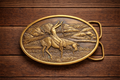 Vintage Bergamot Brass “Chief Joseph” Belt Buckle (1977)
