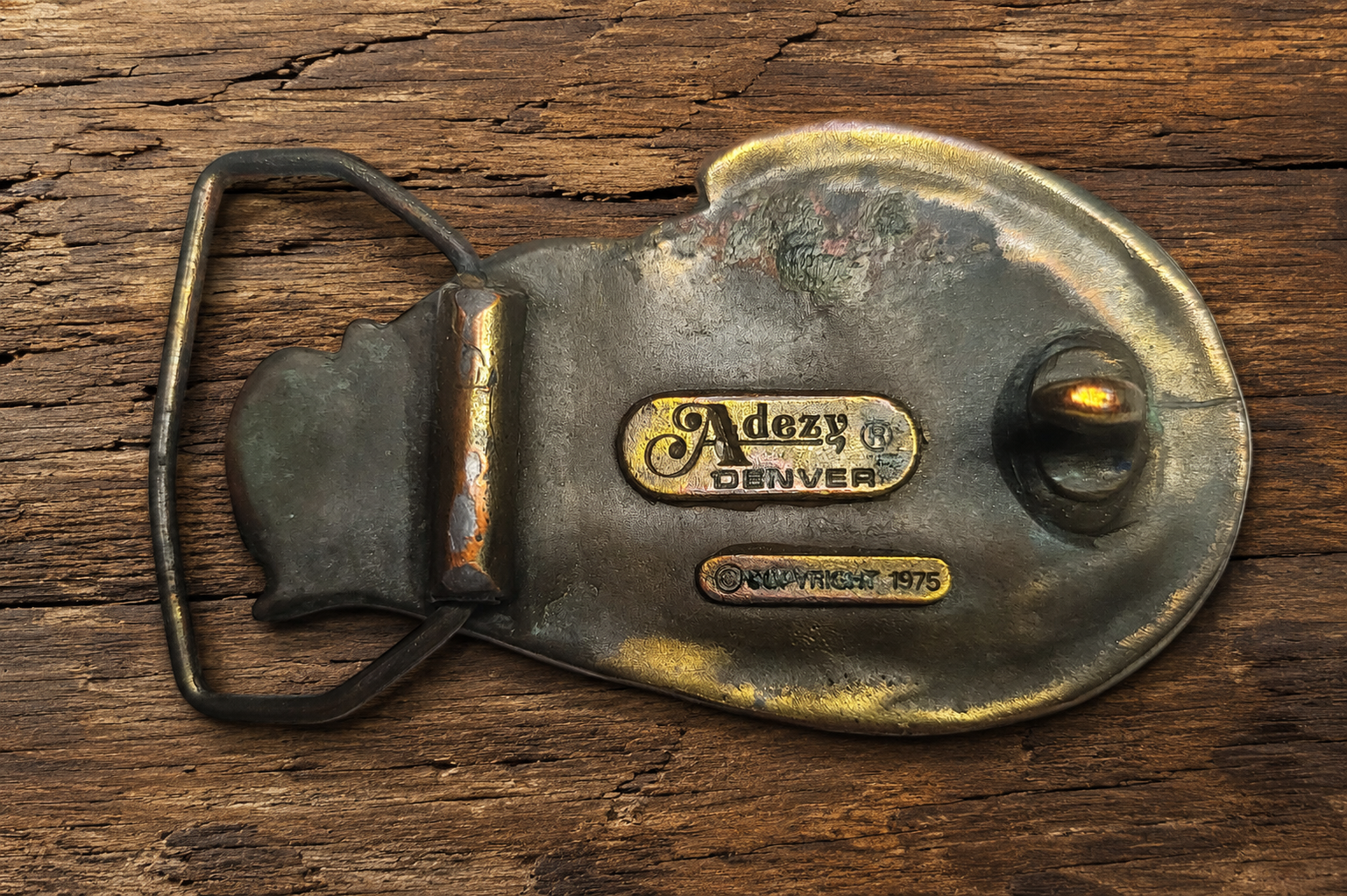 Vintage 1975 Colorado Solid Brass Belt Buckle – Adezy Denver