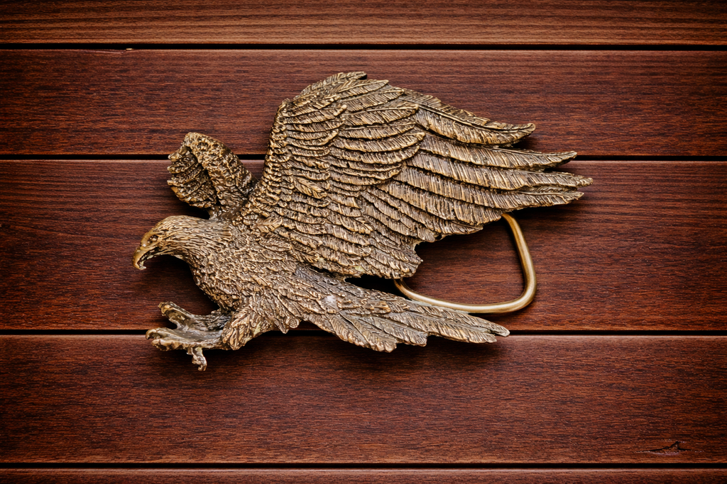 Vintage 1980 American Eagle Belt Buckle – Made in USA