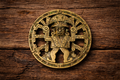 Vintage Mesoamerican / Aztec-Style Solid Brass Belt Buckle – Model G-60