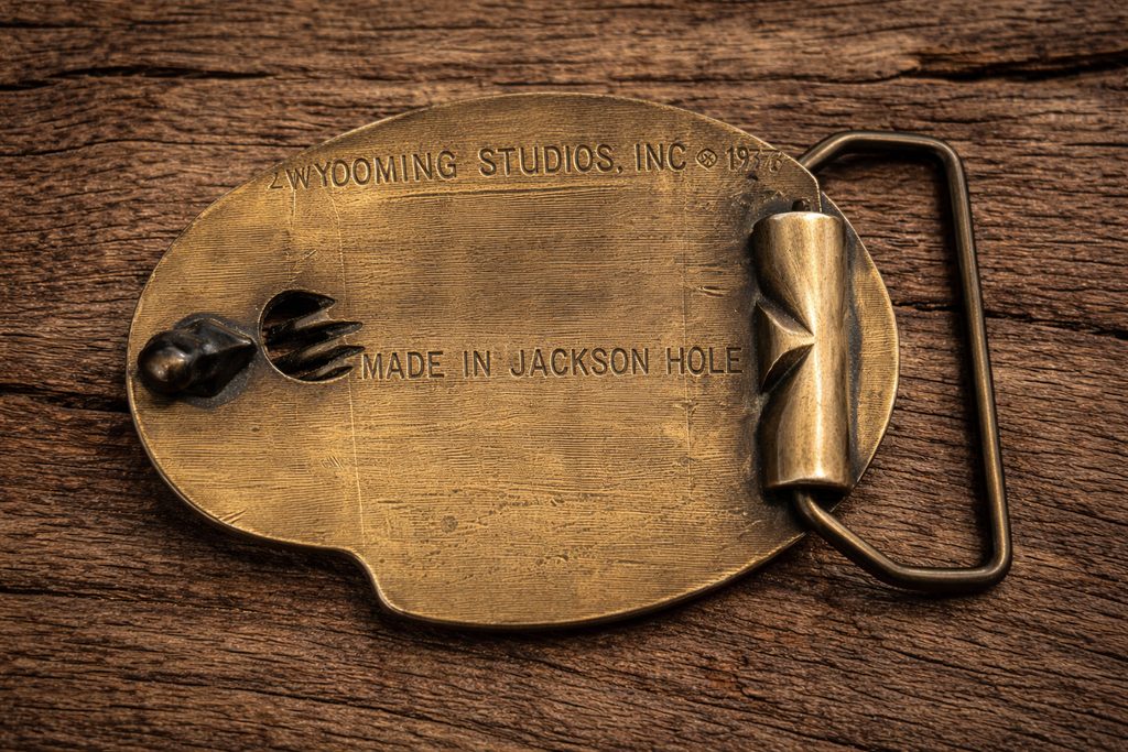 Vintage 1978 Wyoming Studios Artist Palette Belt Buckle – Made in Jackson Hole