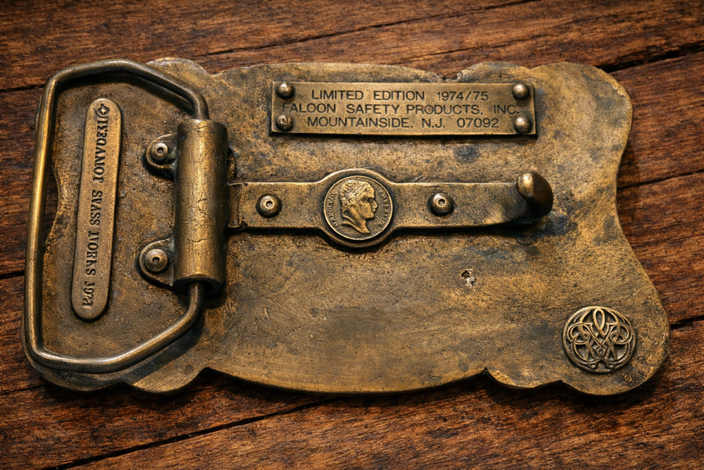 Vintage Bergamot Brass “Art Through Photography” Belt Buckle