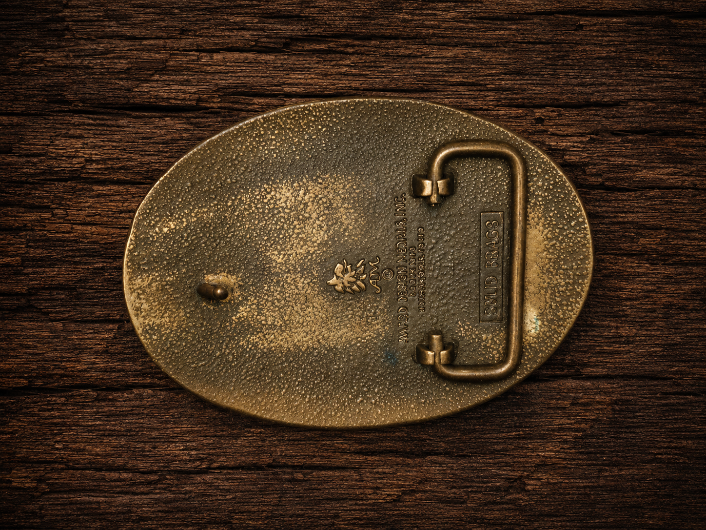 Vintage “Redneck Mother” Solid Brass Belt Buckle – 1980s Award Design Medals