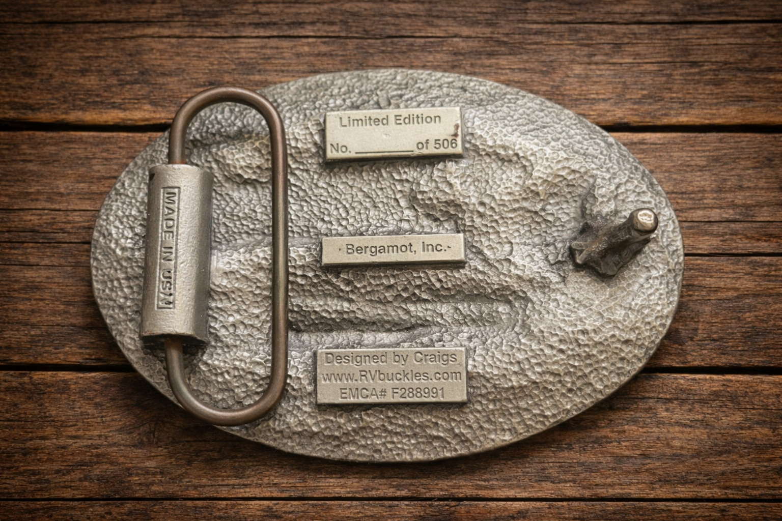 Vintage RV Scenic Road Belt Buckle