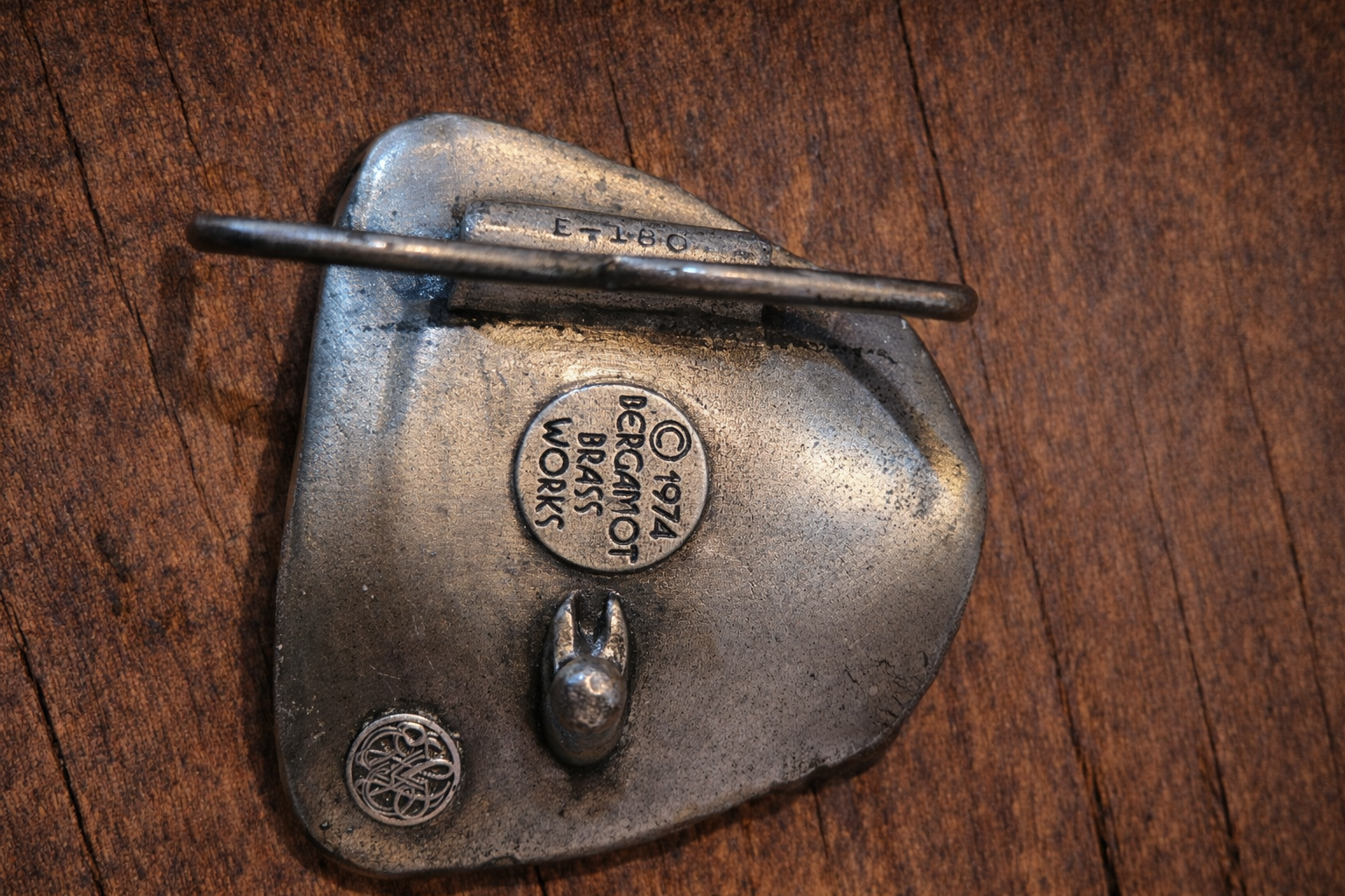 Vintage Bergamot Brass “Teeth” Belt Buckle